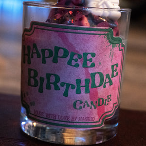 Happee Birthdae Candle